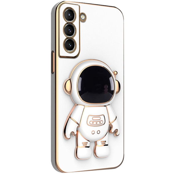 Obal na mobil pre Samsung Galaxy S22 5G, Astronaut, biele