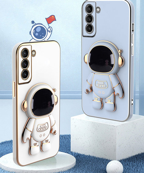 Obal na mobil pre Samsung Galaxy S22 5G, Astronaut, biele