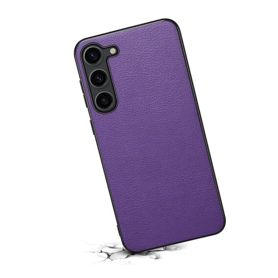Obal na mobil pre Samsung Galaxy S24+ Plus, Calf Texture, fialové