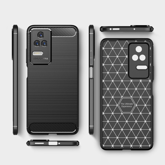 Obal na mobil pre Xiaomi Poco F4 5G, Carbon, čierne