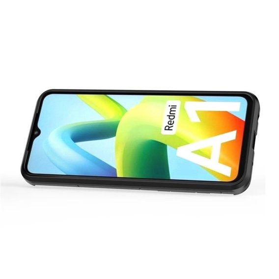 Obal na mobil pre Xiaomi Redmi A1 4G / A2 4G, Kickstand Ring, čierne