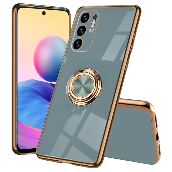 Obal na mobil pre Xiaomi Redmi Note 10 5G / Poco M3 Pro, Electro Ring, sivé