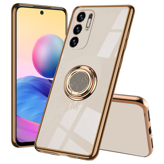 Obal na mobil pre Xiaomi Redmi Note 10 5G / Poco M3 Pro, Electro Ring, zlaté