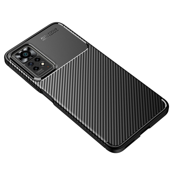 Obal na mobil pre Xiaomi Redmi Note 11 Pro 4G / 5G, Carbon Gel, čierne