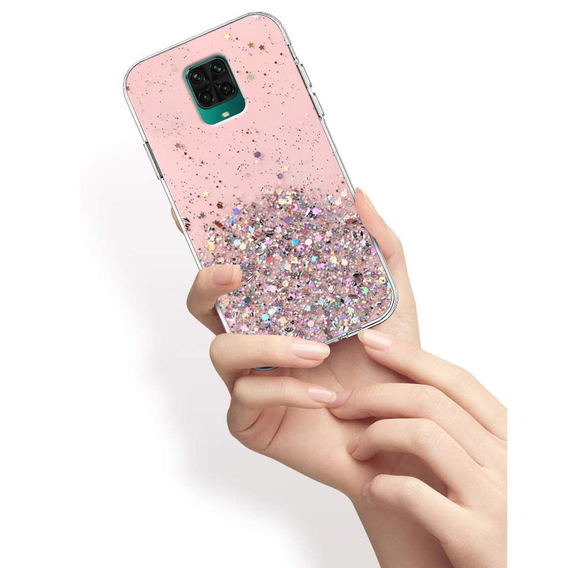 Obal na mobil pre Xiaomi Redmi Note 9S / 9 Pro, Glittery, ružové