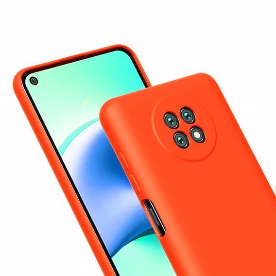 Obal na mobil pre Xiaomi Redmi Note 9T 5G, Silicone Lite, červené