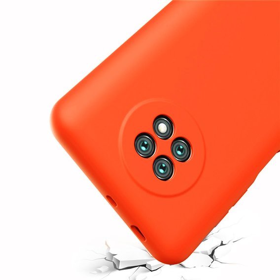 Obal na mobil pre Xiaomi Redmi Note 9T 5G, Silicone Lite, červené