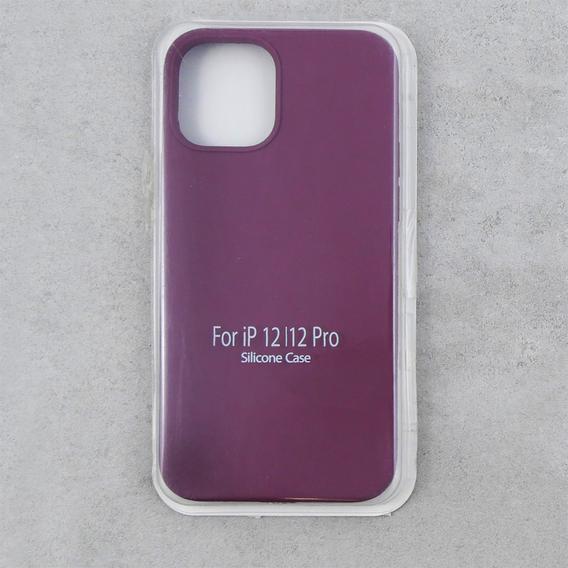 Obal na mobil pre iPhone 12/12 Pro, Silicone Lite, fialové