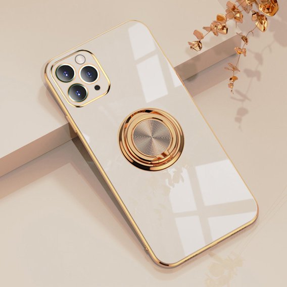 Obal na mobil pre iPhone 12 Pro Max, Electro Ring, zlaté