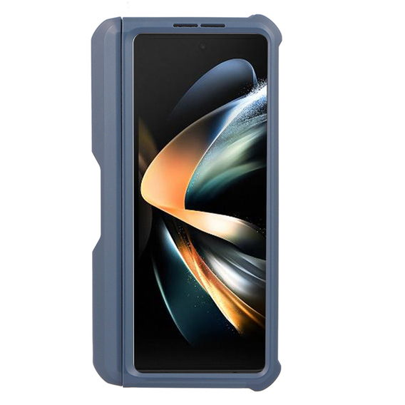 Obrnené puzdro pre Samsung Galaxy Z Fold 3 5G, Dexnor Full Body S-Pen Slot, tmavomodré