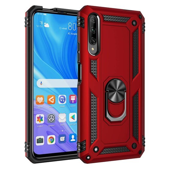 Pancierované obal na mobil pre Huawei P Smart Pro, Nox Case Ring, červené