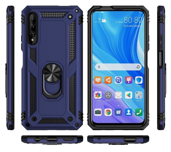 Pancierované obal na mobil pre Huawei P Smart Pro, Nox Case Ring, modré