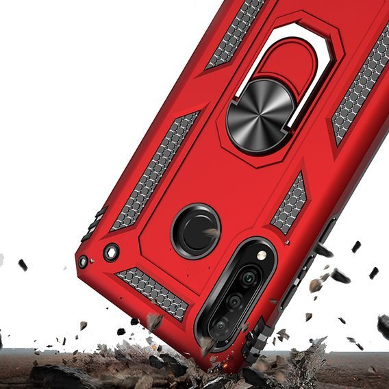 Pancierované obal na mobil pre Huawei P30 Lite, Nox Case Ring, červené