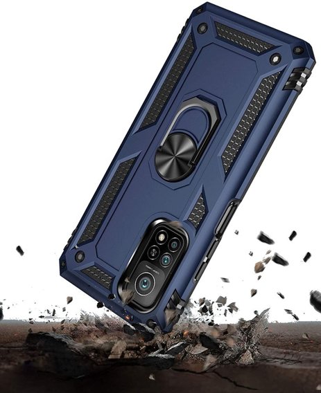 Pancierované obal na mobil pre Xiaomi Mi 10T/Mi 10T Pro, Nox Case Ring, modré