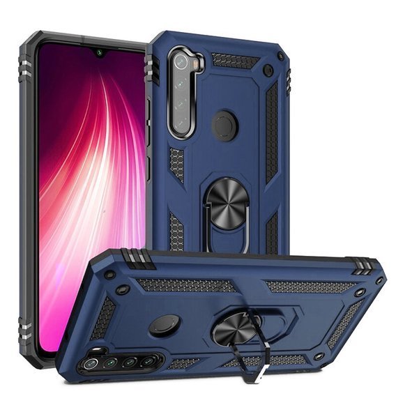 Pancierované obal na mobil pre Xiaomi Redmi Note 8T, Nox Case Ring, tmavomodré