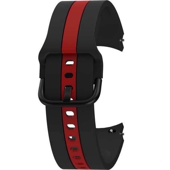 Pasek Silicone Strap Sports do Samsung Galaxy Watch 4/5 - Black/Red