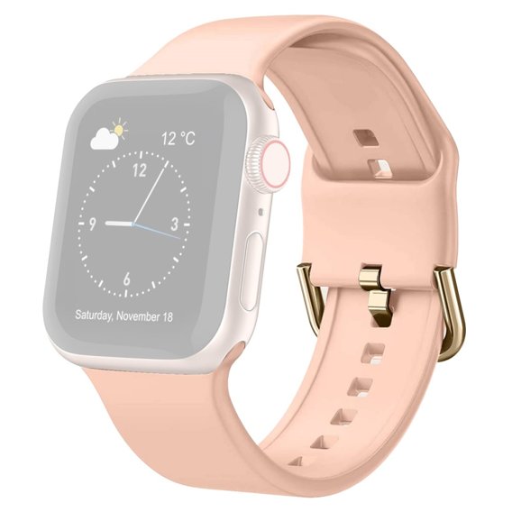 Pasek Silikonowy do Apple Watch 1/2/3/4/5/6/7/8/SE/ULTRA 42/44/45/49mm, Różowy