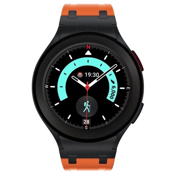 Pasek silikonowy do Samsung Galaxy Watch 4/5 40/42/44/46/45mm Pro, Żółty