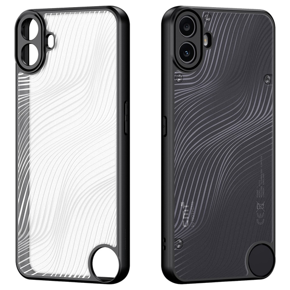 Puzdro DuxDucis pre Nothing CMF Phone 1, Aimo case, transparentné / čierne