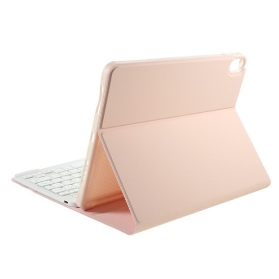 Puzdro + klávesnica iPad Air 10.9 4 2020 / 5 2022, ružové rose gold