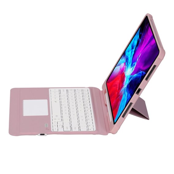 Puzdro + klávesnica iPad Air 4 / 5 2020 / 2022 10.9, TouchPad, ružové rose gold