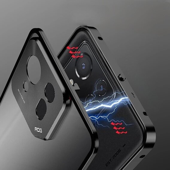 Puzdro pre ASUS ROG Phone 8 Pro, Frame Case, čierne