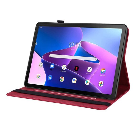 Puzdro pre Lenovo Tab M10 Plus 10.6 Gen 3 TB-125F TB-128F, Butterfly, červené