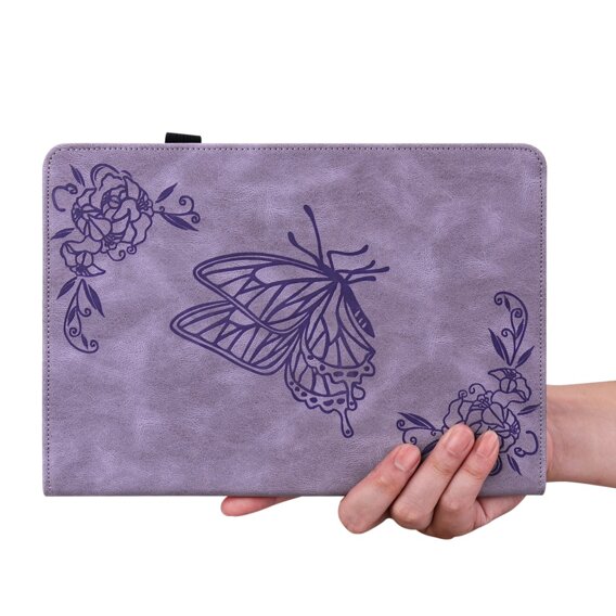 Puzdro pre Lenovo Tab M11, Butterfly, fialové