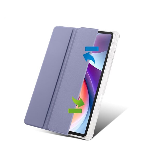 Puzdro pre Lenovo Tab M11, Smartcase Hybrid, so slotom na stylus, fialové