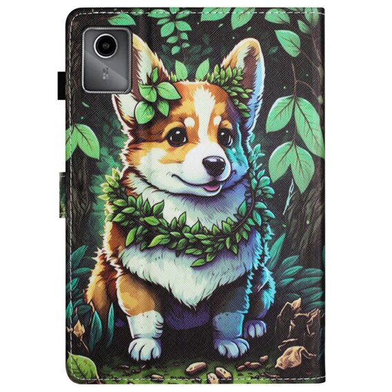 Puzdro pre Lenovo Tab M11, s chlopňou, corgi dog