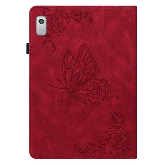 Puzdro pre Lenovo Tab M9, Butterfly, červené