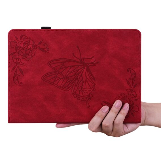 Puzdro pre Lenovo Tab M9, Butterfly, červené