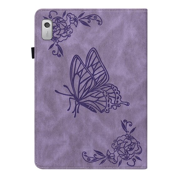 Puzdro pre Lenovo Tab M9, Butterfly, fialové