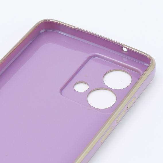 Puzdro pre Motorola Moto G84 5G, Glamour CamShield, fialové