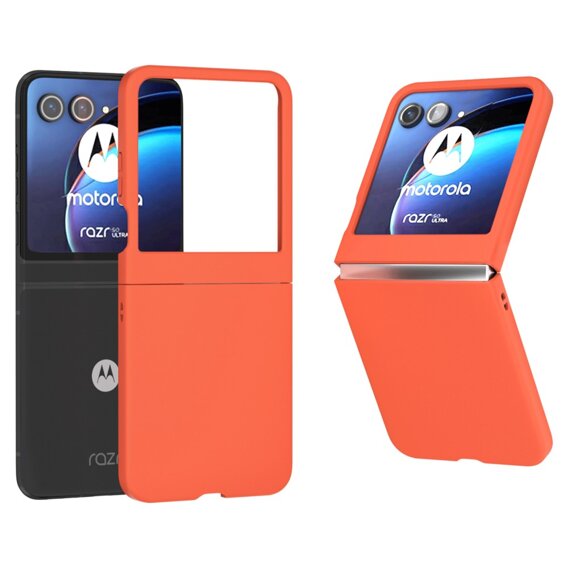 Puzdro pre Motorola Razr 50 5G, PC Case, oranžové