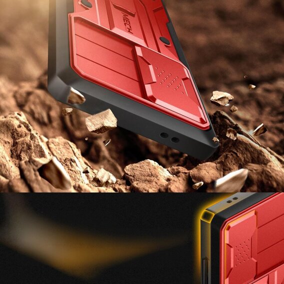 Puzdro pre Samsung Galaxy S24 Ultra, Tongate MECH Series Clip, červené