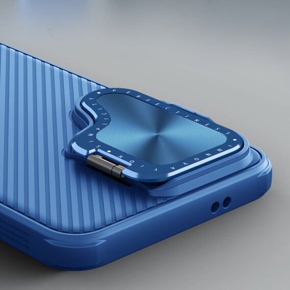 Puzdro pre Samsung Galaxy S24, pancierované Nillkin, CamShield Prop, modré