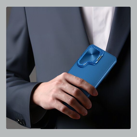 Puzdro pre Samsung Galaxy S24, pancierované Nillkin, CamShield Prop, modré