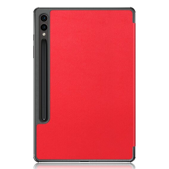 Puzdro pre Samsung Galaxy Tab S9 FE+ Plus, Smartcase s priestorom pre stylus, červené