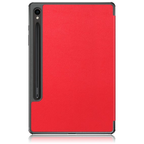 Puzdro pre Samsung Galaxy Tab S9, Smartcase s priestorom pre stylus, červené