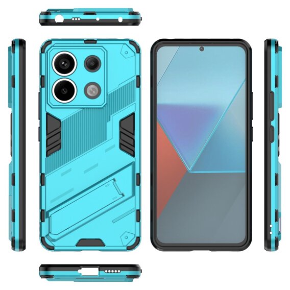 Puzdro pre Xiaomi Redmi Note 13 Pro 5G, Military kickstand, modré