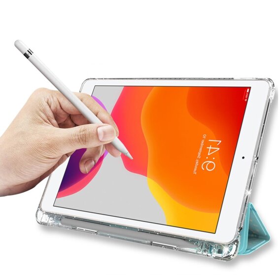 Puzdro pre iPad 10.2 2019/2020/2021, Smartcase Hybrid, so slotom na stylus, Marble modré