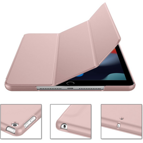 Puzdro pre iPad 7/8/9 10.2 2019/2020/2021, Smartcase, ružové rose gold