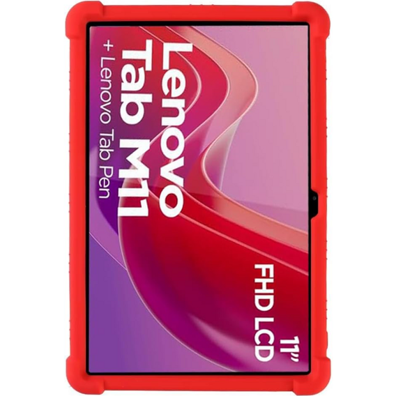 Silikón puzdro pre Lenovo Tab M11, Impact, pancierovaný, červené