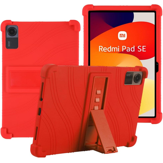 Silikón puzdro pre Xiaomi Redmi Pad SE 11", Impact, pancierovaný, červené