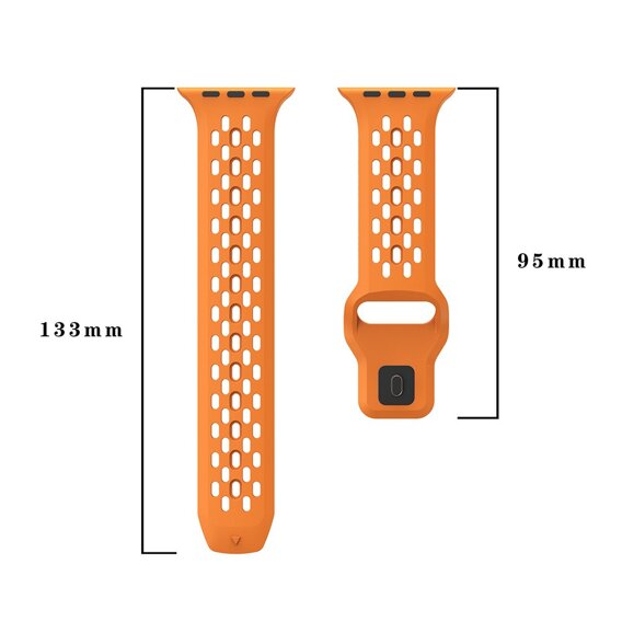 Silikónový remienok pre Apple Watch 1/2/3/4/5/6/7/8/SE/ULTRA 42/44/45/49MM, oranžový