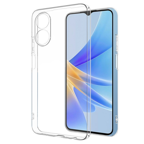 Tenké puzdro pre Oppo A17, Slim, priehľadné