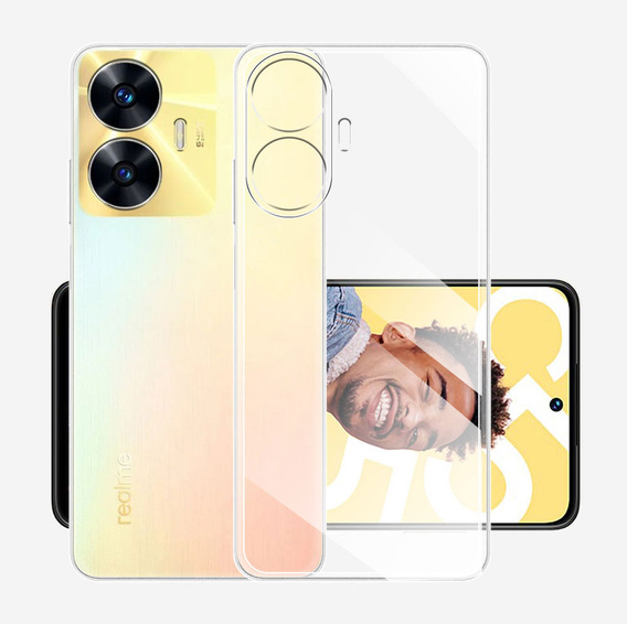 Tenké puzdro pre Realme C55, Slim, priehľadné