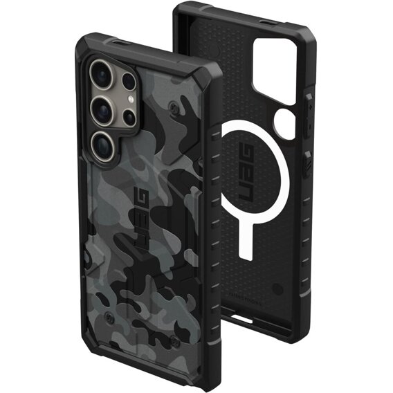 Urban Armor Gear Obal na mobil pre Galaxy S24 Ultra, Pathfinder SE MagSafe Camo, čierne