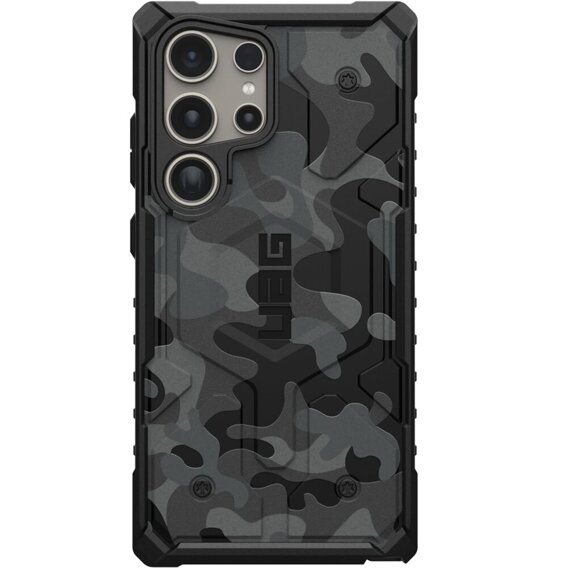 Urban Armor Gear Obal na mobil pre Galaxy S24 Ultra, Pathfinder SE MagSafe Camo, čierne